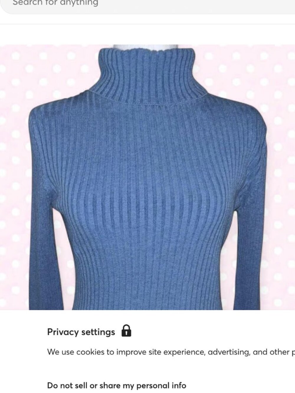 Blue LLBean Turtleneck Sweater Size M - Like/Make an Offer 4 Discounted Shipping